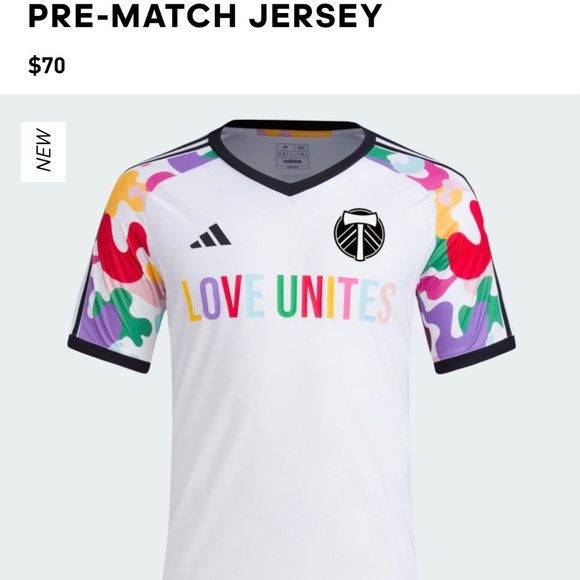 Portland Timbers Pride 2023 Large Jersey - Picture 1 of 5